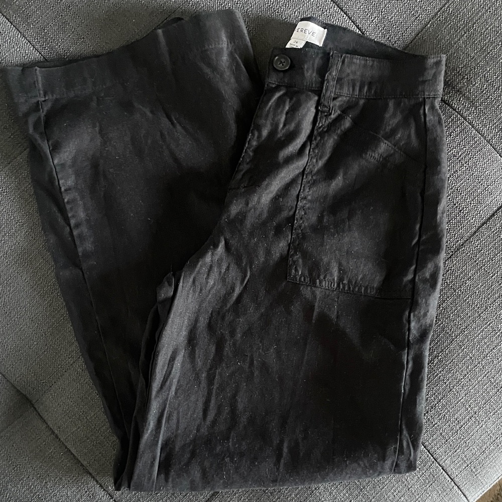 Evereve linen blend wide leg Pants